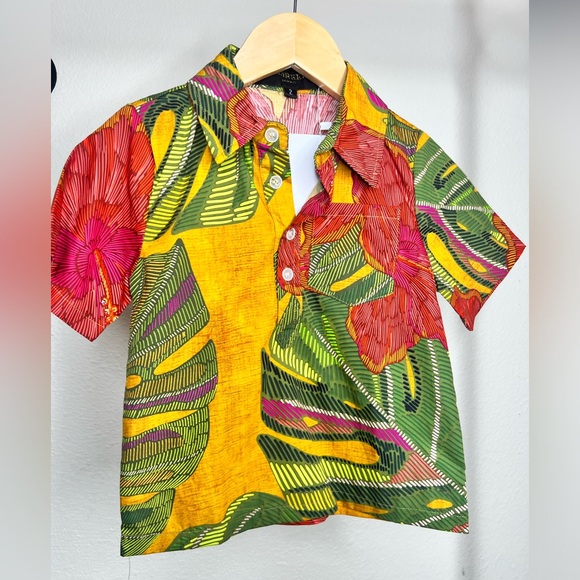 Lexbreezy Hawaii Other - Lexbreezy Hawaii Tropical Kids Button Down Shirt - Multicolor size 2T
